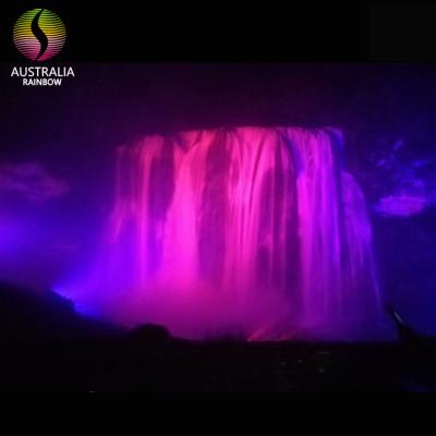 China Huangguoshu LED Water Fountain Light Shows For 101*77.8 Meters Natural Waterfall Customized Size for sale