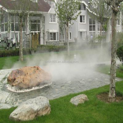 China Stainless Steel Garden Mist Fountain Artificial Mist Water Fountain For Air Purification for sale