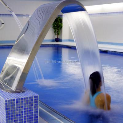 China Modern 304 stainless steel swimming pool waterfall water curtain waterfall for home decoration for sale