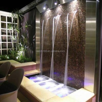 China 304 stainless steel modern indoor water fountain, indoor artificial waterfall fountain for home decoration for sale