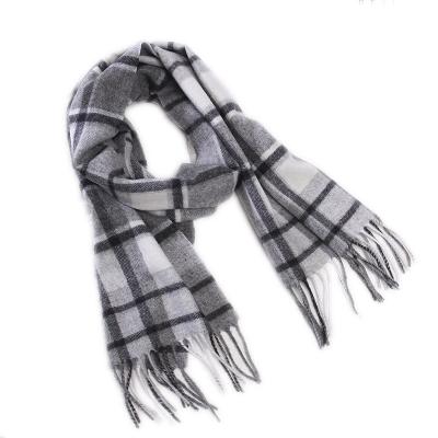 China Wool Custom Design Made New High Quality Merino Wool Mens Tassels Soft Adult Women Scarf Knitting Thick Warm Scarves Winter for sale