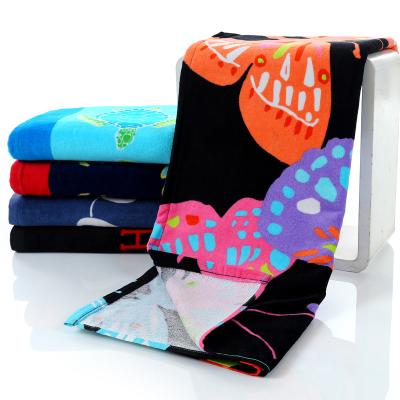 China Disposable Custom High Quality Patterned Personalized Beach Towels Printed for sale