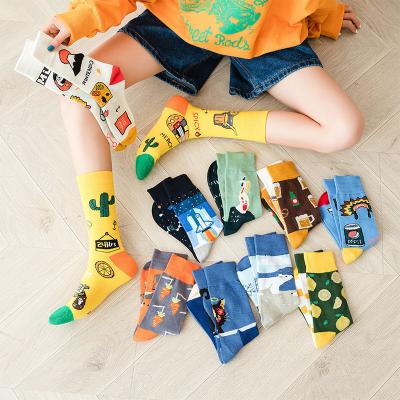 China Wholesale custom womens factory mens dress breathable crew ab sock sock cotton fashion girl cartoon teen tube sock for sale