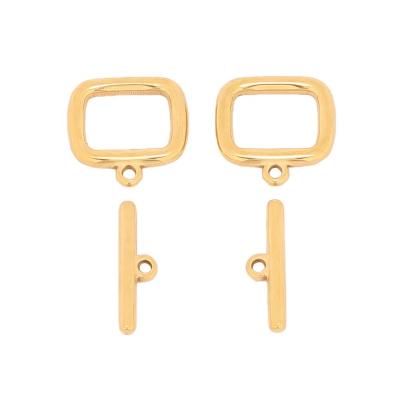 China DIY Jewelry Making Accessories Wholesale Golden Rectangle OT Toggle Hooks Jewelry Hooks DIY Making Necklace Connectors Bracelet Findings Deliveries for sale