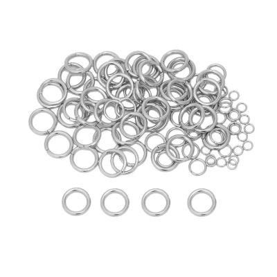 China DIY Jewelry Making Accessories Wholesale Stainless Steel 4mm 5mm 6mm 7mm 8mm Gold Jump Rings Connectors DIY Jewelry Making Accessories for sale