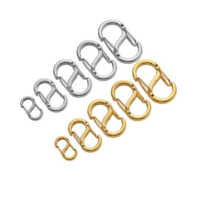 China DIY Jewelry Making Accessories 18k Gold Classy Letter S Buckle Spring Lobster Clasp Necklace Hooks Bracelets Connector DIY Jewelry Making for sale