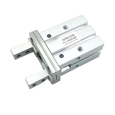 China Hotels Double Acting Pneumatic Cylinder Aluminum Linear Guide Parallel Type Air Finger Gripper for sale