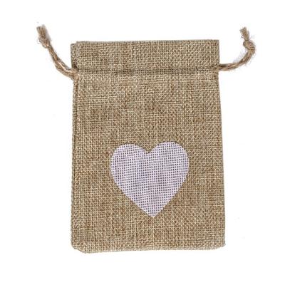 China Wholesale Natural Plain Burlap Jute Coffee Bag From Drawstring Storage Bag Manufacturer for sale