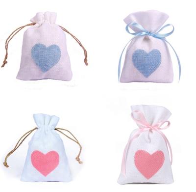 China Recyclable Drawstring Bag Jewelry Jute Gift Bag Wedding Candy Storage Gift Wrapping Pouch for sale