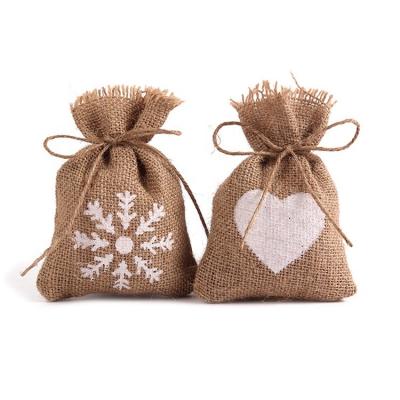 China Eco-friendly Reusable Soap Gift Cloth Drawstring Canvas Jewelry Bags Drawstring Gift Jute Bags for sale