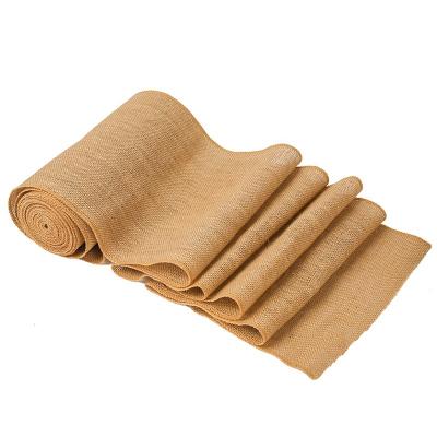 China Sustainable Hessian Coffee Bar Dinning Table Runner Wedding Decor Jute Burlap Table Runner for sale