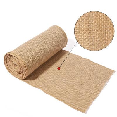 China Sustainable Home Kitchen Restaurant Table Decor Wedding Favor Rustic Woven Fabric Table Runner for sale