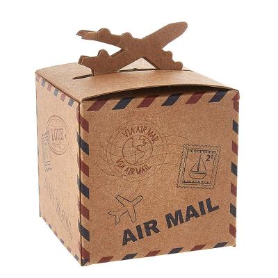 China Recyclable Christmas Baby Shower Wedding Party Favor Small Candy Gift Packaging Kraft Paper Box for sale