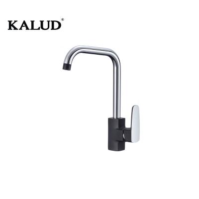 China Sense Faucets Black Color Zinc Mixer Kitchen Water Faucet for sale