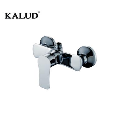 China Without Slide Bar Bathroom Shower Faucet Brass Body Chrome Body Modern Faucet Mixer Tap for sale