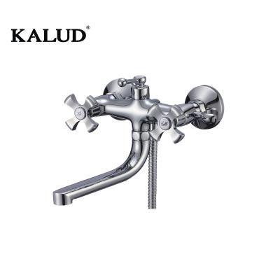 China Hot Sales Europe Style Bathroom Mixer Taps Dual Handle Basin Water Slide Bar Type Without Chrome Plating Bath Shower Mixer Tap Hot for sale