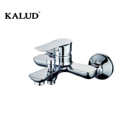 China Without Brass Shower Faucet Wholesale 2 Hole Bathtub Shower Mixer Bathroom Shower Faucet Bathtub Sliding Bar K3055 KALUD for sale