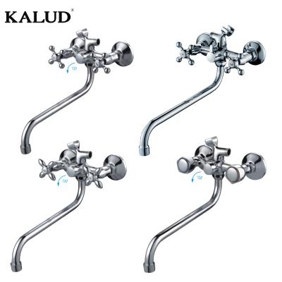 China Without Sliding Bar Wall Mounted Long Nose Clawfoot Tub Shower Valve European Design Bathroom Mixer Tap With Hand Shower For Toilet for sale