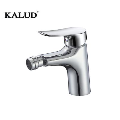 China Bathroom Faucet Modern Brass Chrome Body Economical Bidet Mixer Tap Faucet for sale