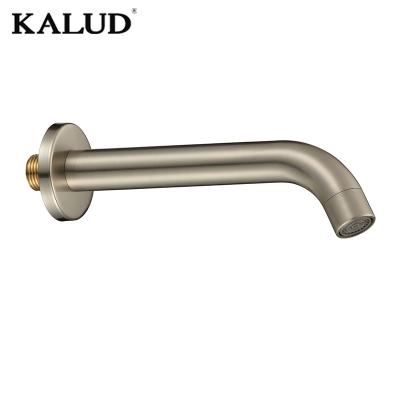 China China Zhejiang modern design of modern stainless steel spout and stainless steel plate brushed nickel color for sale