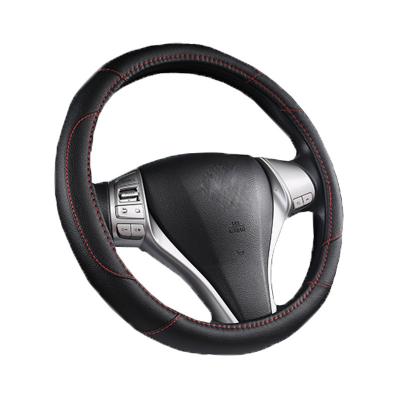 China Suitable in non-slip breathable microfiber leather for car suv steering wheel cover for sale