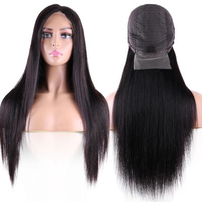 China Long Strainht Ready To Ship Straight Braided Lace Front For Black Women Wig Full Lace Wigs Cheap 100% Human Hair for sale