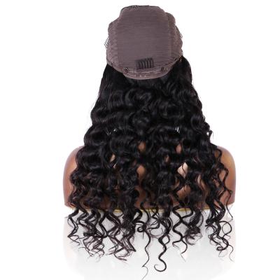 China Wholesale Natural Deep Wave Human Hair Brazilian Front HD Closure For Color Women Hair 4x4 Lace Front Wig Pre Plucked for sale