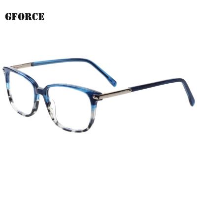 China Fashion Fashion Colored Acetate Frames Bluelight Blue Light Anti Blocking Optical Glasses for sale