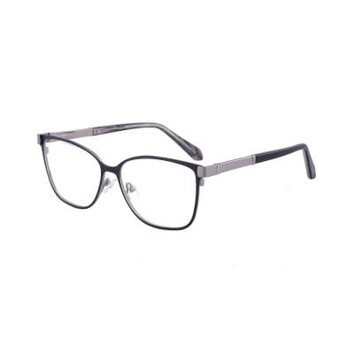 China Magnify Vintage Classic Metal Men Women Full Rim Frames Spring Hinge Prescription Optical Eye Glasses for sale