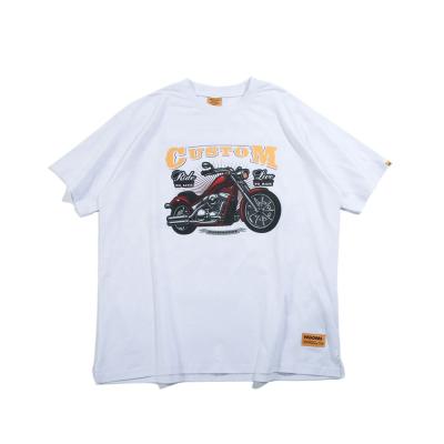 China Oversize Anti-shrink Soft White T-shirts OEM Streetwear Clothing Unisex T-shirt Printing for sale