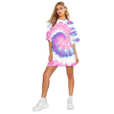 China Custom Anti-Shrink Tie Dye Women Clothes, Tie Dye Clothing Women Clothing, Tie Dye Tops For Women for sale