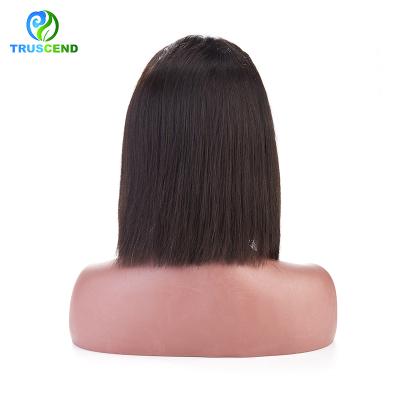 China Brazilian Straight Human Hair Silky Straight Bob Full Lace Wig Lace Front Wigs Wholesale Price Wave for sale