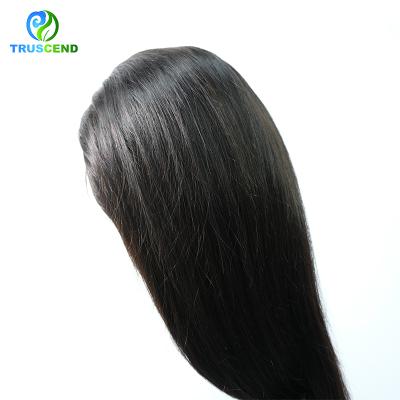 China Wholesale 100% Silky Straight Wave Wigs Hair Vendors Closure Cuticle Aligned 5x5 Lace Wig for sale