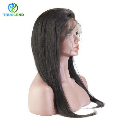 China Wholesale Peruvian Swiss Straight Lace Frontal Wig Silky Straight Hair For Women Raw Color Virgin Cuticle Aligned Hair Lace Front Wig for sale