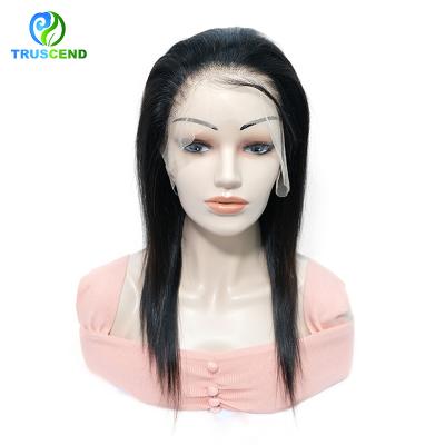 China Silky Straight Wigs Preplucked HD Transparent Invisible 13*6 Straight Hair Wave Lace Front Wigs With Baby Hair for sale