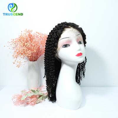 China Kinky Curly Lace Front Wigs Pre Plucked Brazillian Human Hair Natural Hairline 150% Density 360 Wigs Long Big For South African Colored Women for sale