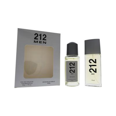 China Hot Selling Body Perfume OLU5035-9 50ML+60ML 212 Men Perfume Gift Set for sale