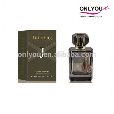 China Wholesale OEM 100ml Glass Bottle Black Perfume For Men for sale