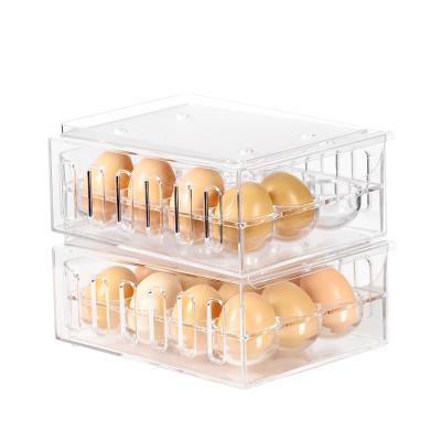 China Viable Stackable Egg Storage Box For Kitchen Fridge for sale