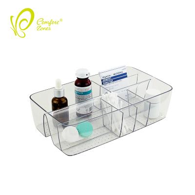 China Clear Plastic Desktop Display Organization Boxes Instrument Organizer Viable for sale