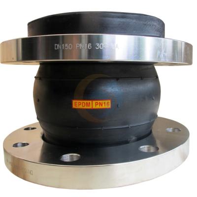 China -30â „ ƒ ~+250â „ ƒ carbon steel flanged single sphere epdm flexible rubber expansion joint for sale