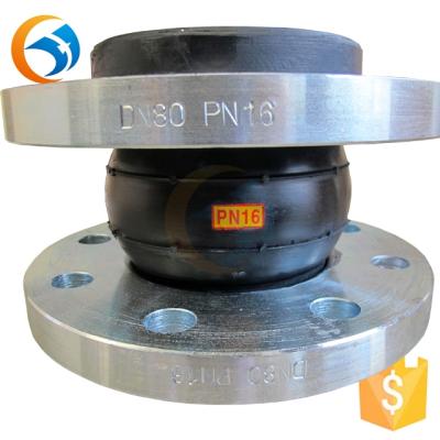 China Carbon Steel Galvanized Coupling Flange Pipe Single Sphere Rubber Expansion Joint for sale