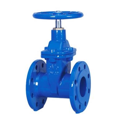 China Seat Iron Flange Type Di Non-Lever Stem General Resilient Stem Soft Ductile Gate Valves for sale