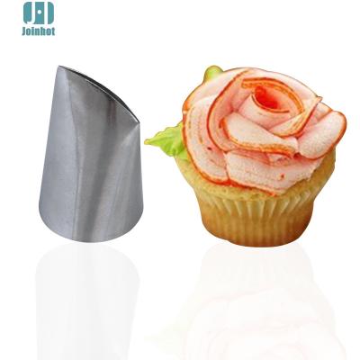 China #126K Eco-Friendly 1PC Rose Pastry Tip Decorating Tools Bakeware Set Fondant Cake Cupcake Sugarcraft Stainless Steel Icing Piping Nozzles for sale