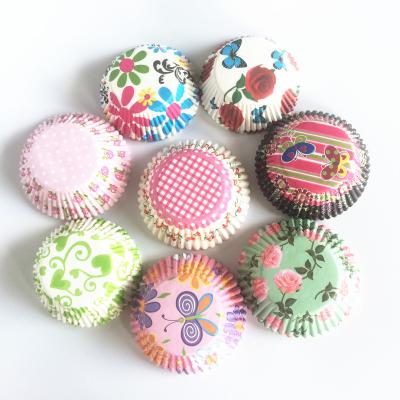 China Disposable Colorful Baking Liners 100pcs/set Cupcake Cases for sale