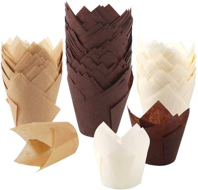 China 200pcs Disposable Tulip Cupcake Baking Cups, Bun Liners Baking Holders for sale