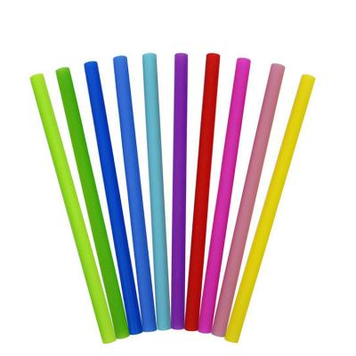 China Party Decoration Reusable Silicone Drinking Straws for sale