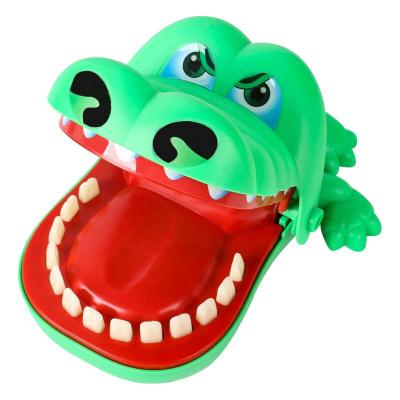 China New Hot Selling Crocodile Dentist Small Size Creative Environmental Friendly Plastic Mouth Bite Finger Game Funny Gags Toy For Kids Play Fun for sale