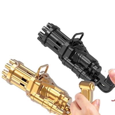 China Hot Selling Gatling Bubble Machine Kids 8 Holes Bubble Gun Fan Bubble Gun Machine For Boys And Girls Outdoor Toys Birthday Gift XHYZ-030 for sale