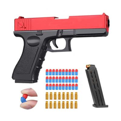 China Plastic Gun Toy Soft Bullets Gun Pistol Toy Blaster Gun For Boystraining Life Size Or Game XHYZ-037 for sale